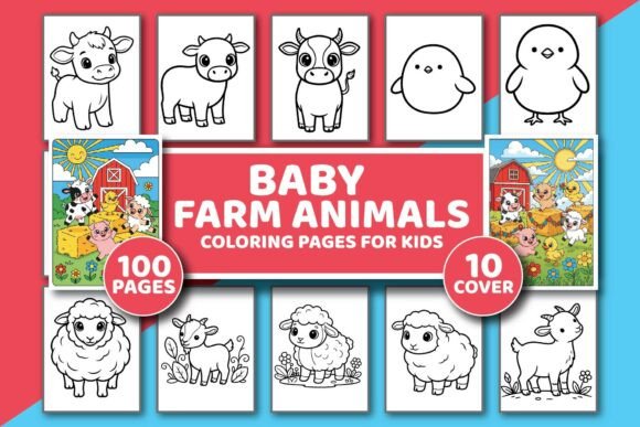 Bring Farm Life to Creative Projects with Baby Animal Pages