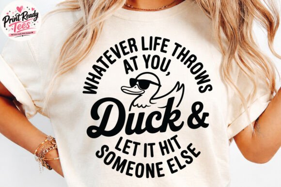 Funny Duck SVG: Sarcastic Design for Humor Fans