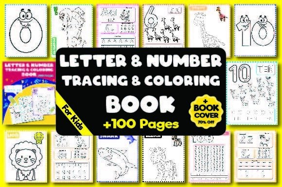 Letter Number Tracing and Coloring BOOK: A Creative Tool for Early Learning and Design
