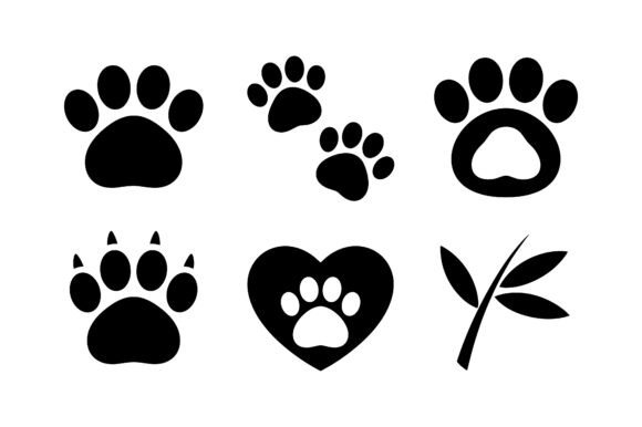 Paw Print Bamboo Vector Silhouette: A Design Asset Guide