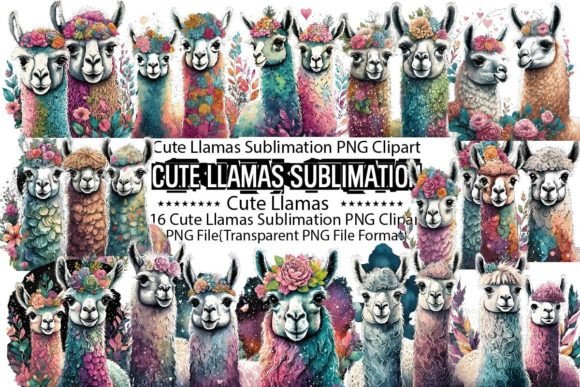 Unleashing the Charm of the Cute Llamas Sublimation Bundle