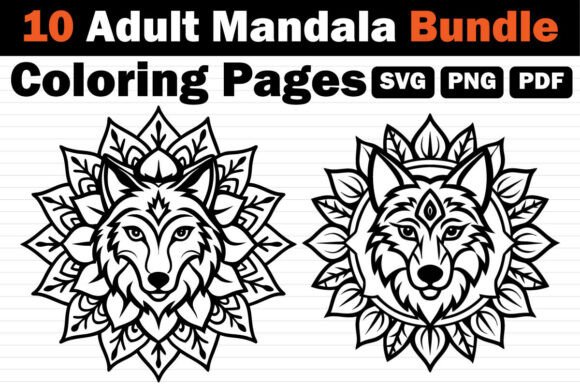 Unwinding with the Adult Mandala Coloring Pages Bundle