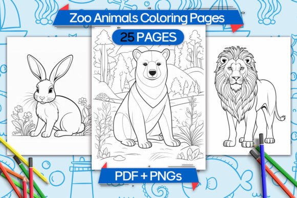 Zoo Animals Coloring Pages for Kids: Creative Fun at Home